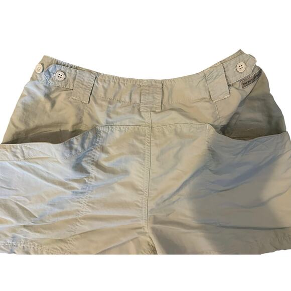 Royal Robbins Women’s Khaki Outdoor Shorts Size 12 Gorpcore Hiking Camping - Picture 3 of 10